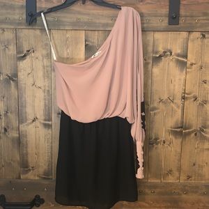 Mauve/Black Dress